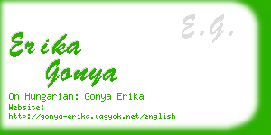 erika gonya business card
